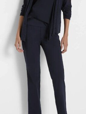 NIC+ZOE Wonderstretch Pocket Straight Leg Pant (DARK INDIGO) FLATTERING Sz 12